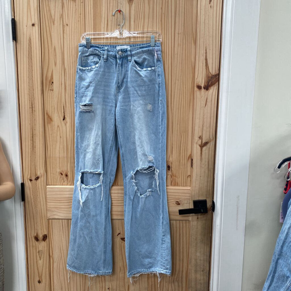 WOMENS VERVET LT DENIM DIST. JEANS 26