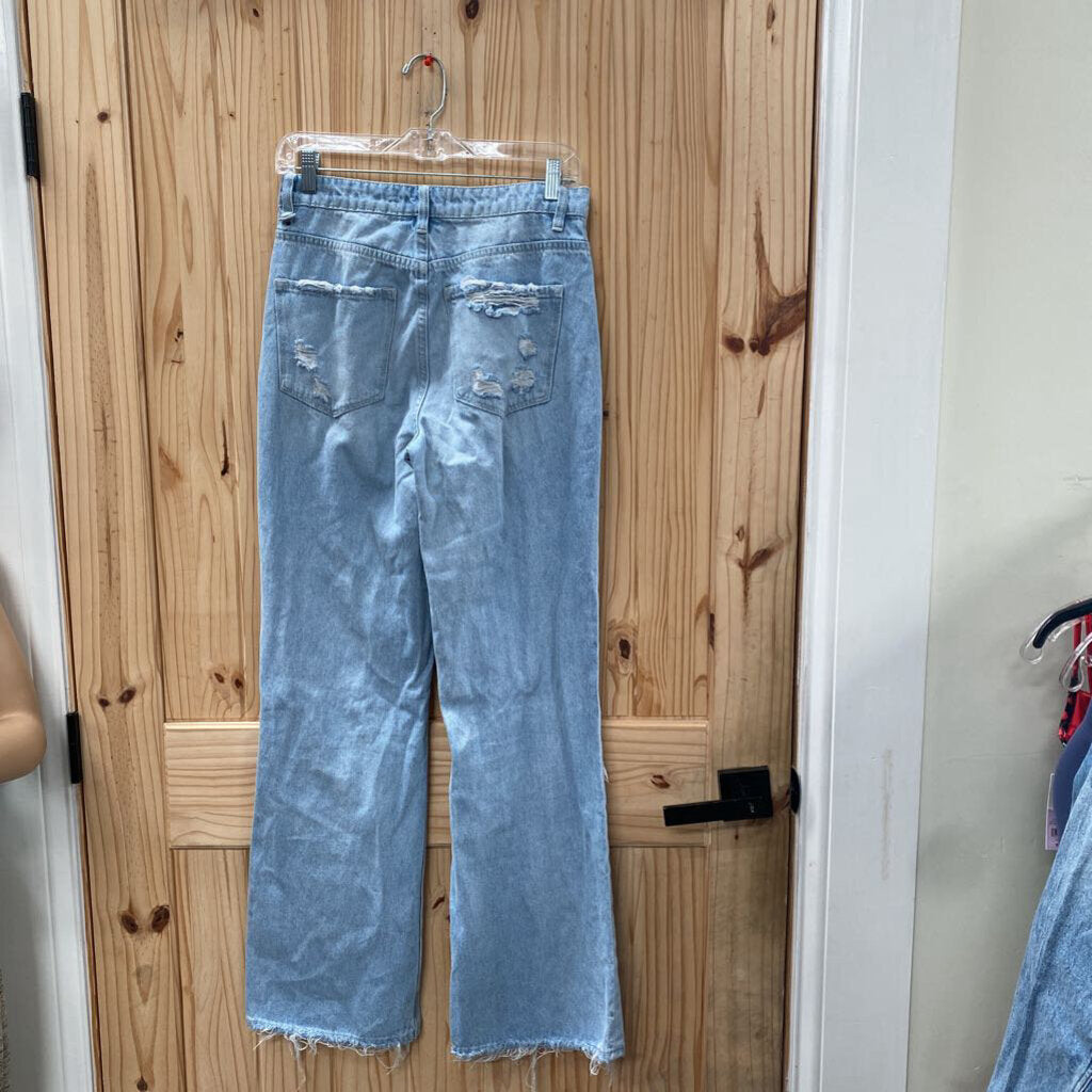 WOMENS VERVET LT DENIM DIST. JEANS 26