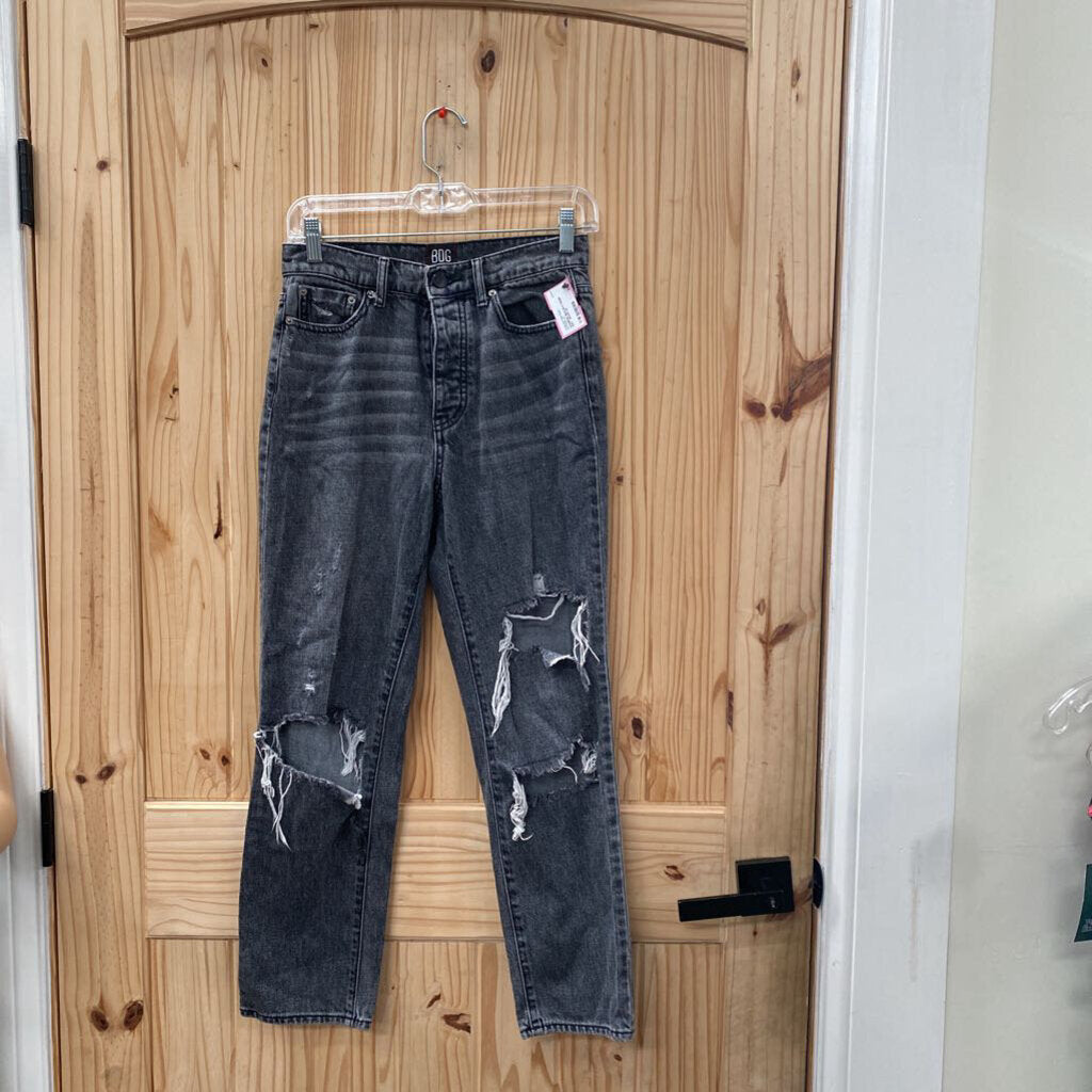 WOMENS BDG BLK DENIM DIST. JEANS 26