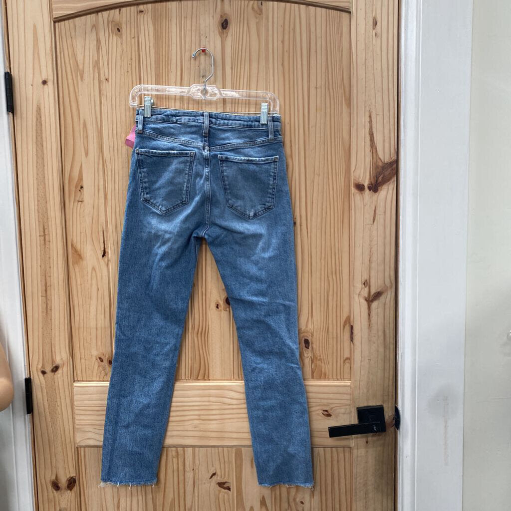 WOMENS ZARA DENIM DIST. JEANS 4