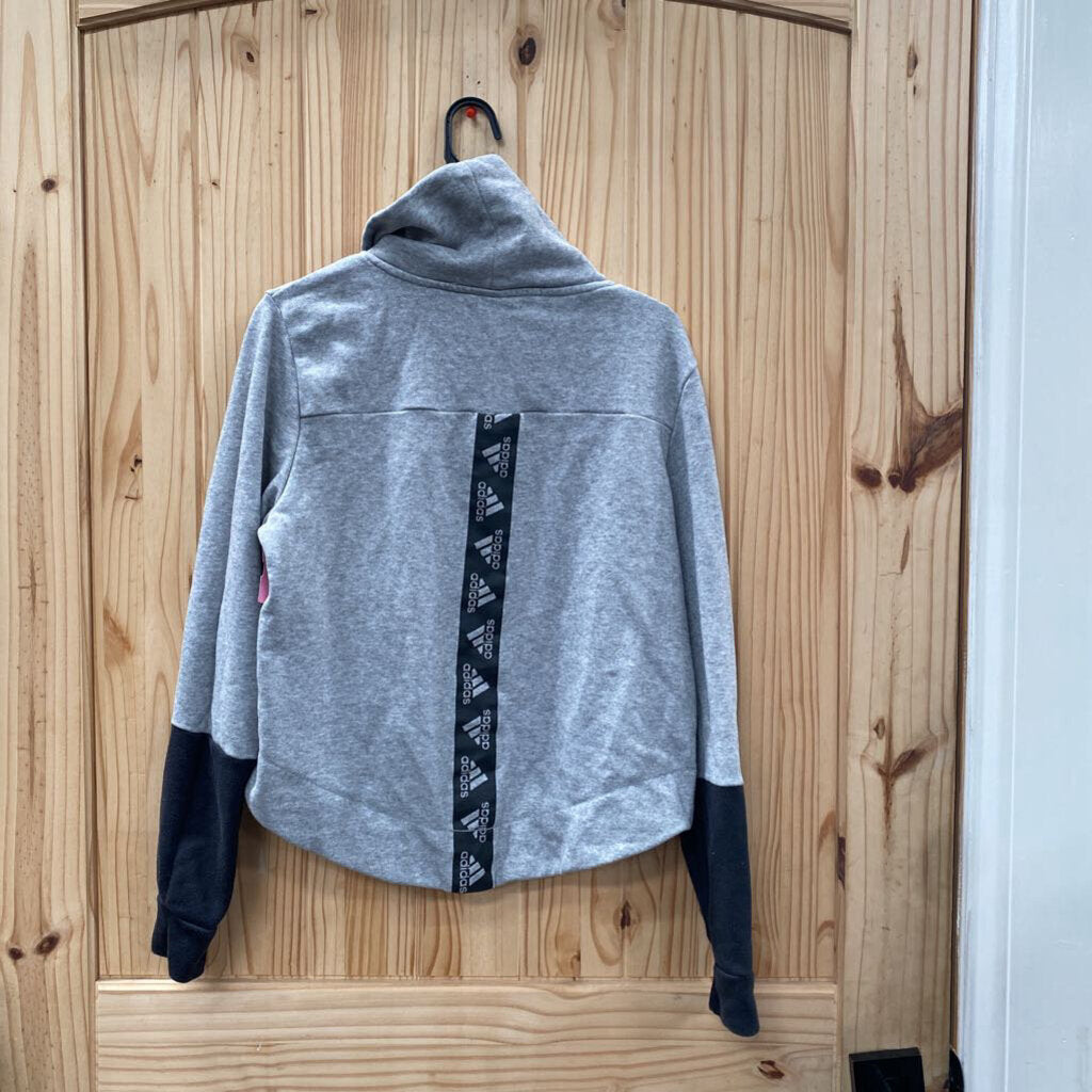 WOMENS ADIDAS LS SHIRT GREY/BLK S