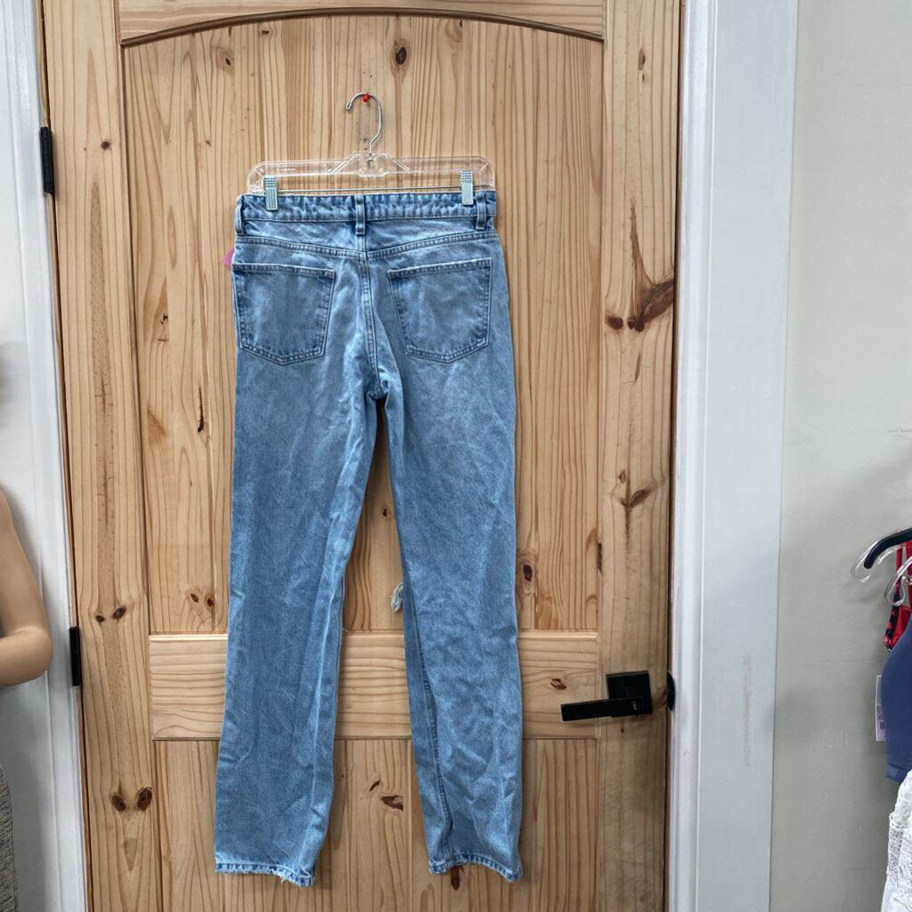 WOMENS ZARA LT DENIM DIST. JEANS 6