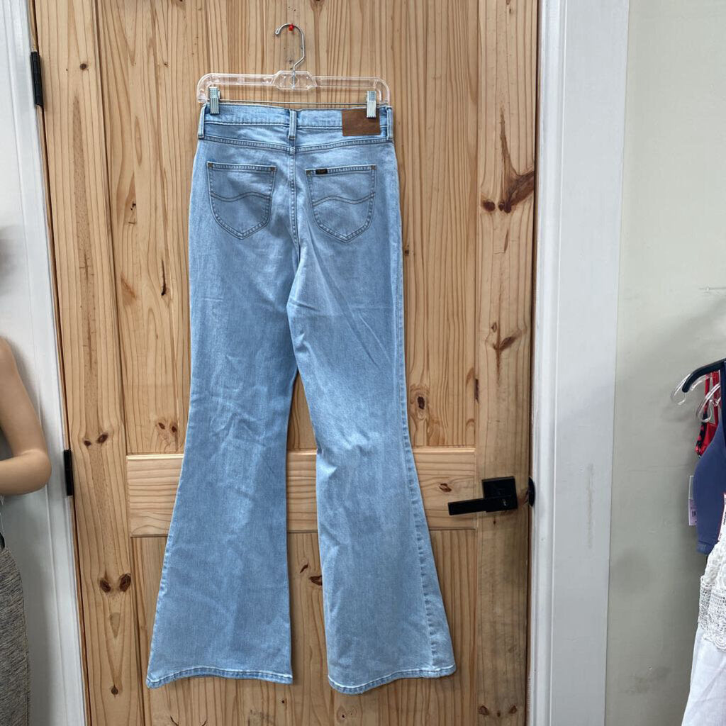 WOMENS LEE LT DENIM DIST. FLARE JEANS 27