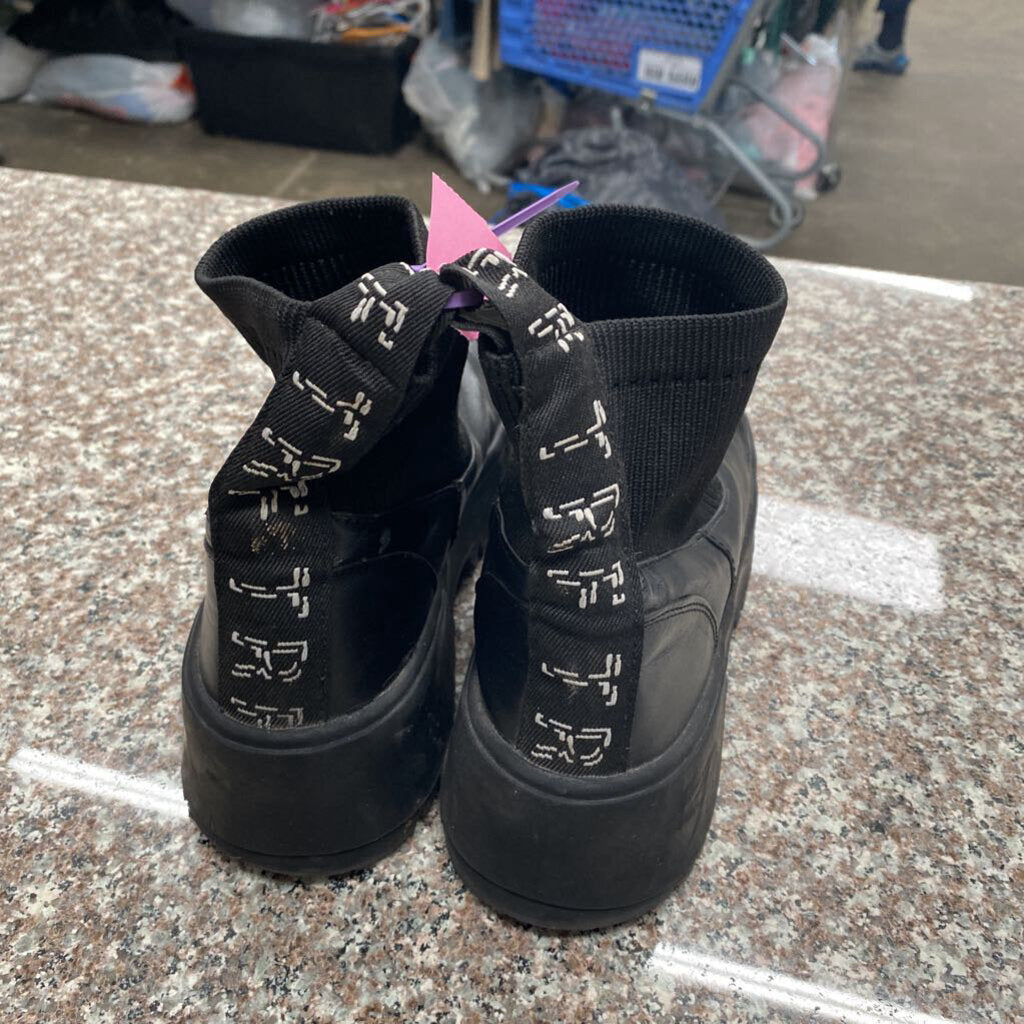 WOMENS ZARA TRF BLK BOOTS 9