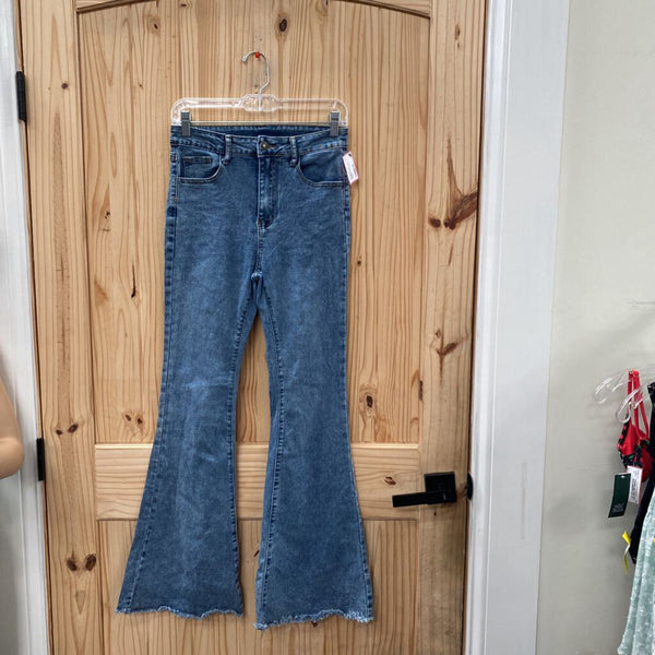 WOMENS DENIM FLARE JEANS S