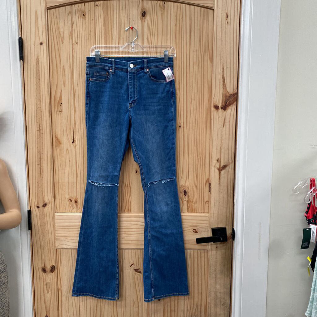 WOMENS DK DENIM DIST. JEANS 29