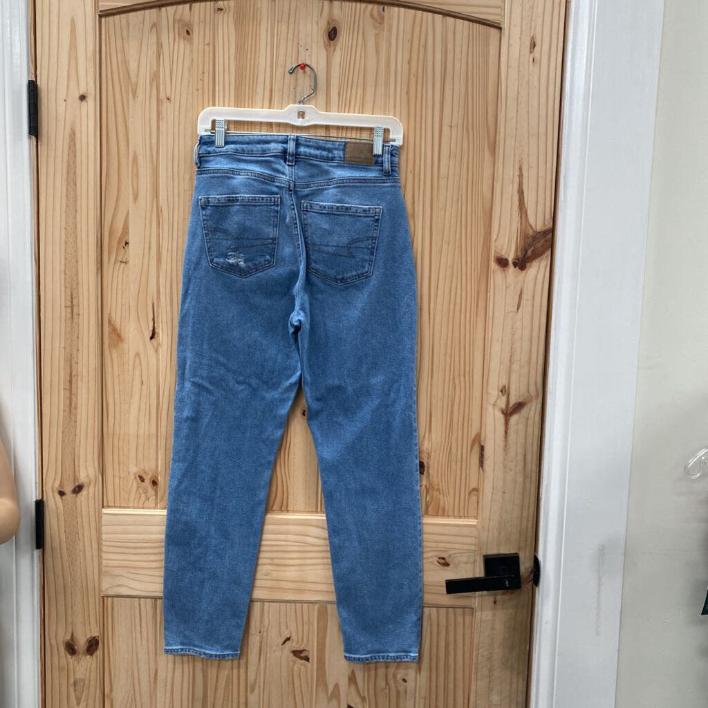 WOMENS AMERICAN EAGLE LT DENIM JEANS 4 REGULAR