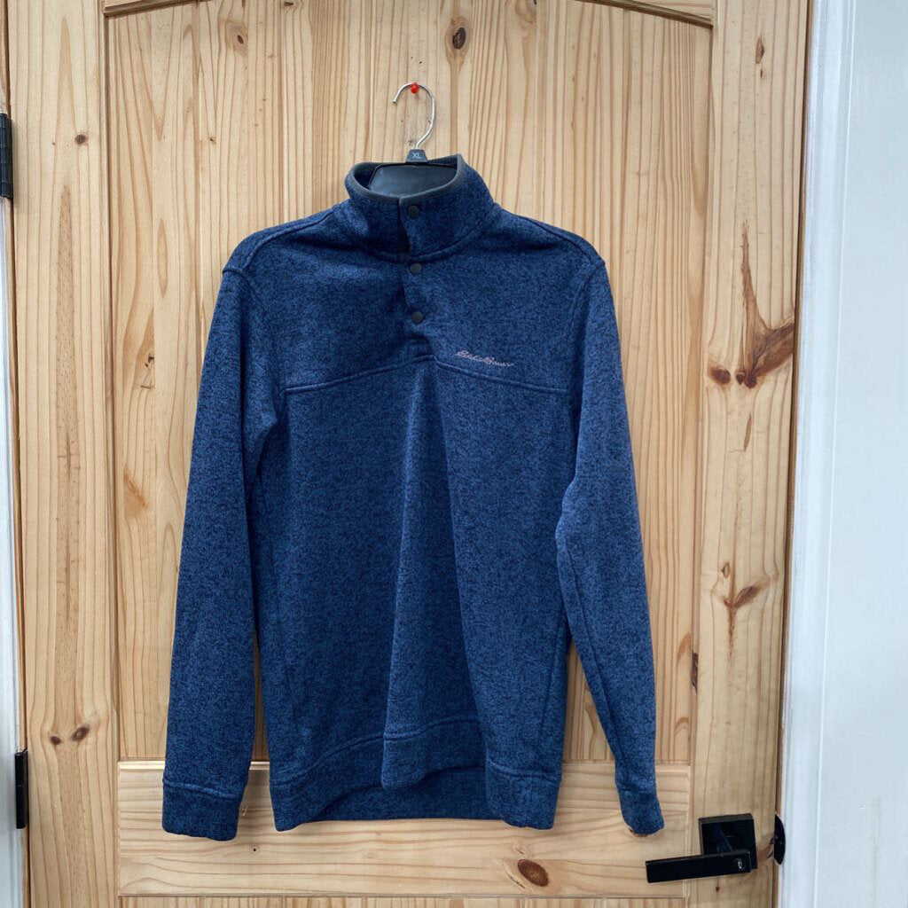 MENS EDDIE BAUER DK BLUE PULLOVER M