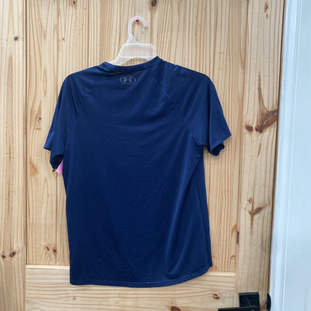MENS UNDER ARMOUR NAVY BLUE SHIRT M