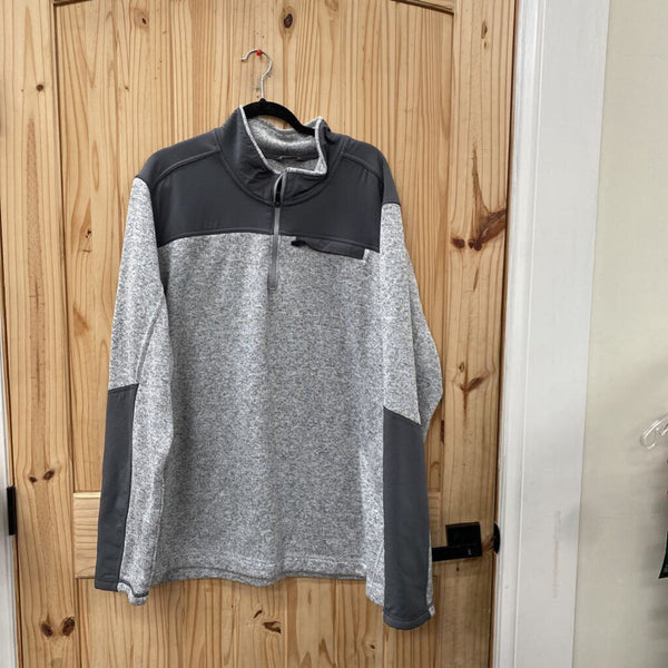 MENS EDDIE BAUER GREY PULLOVER 3XLT