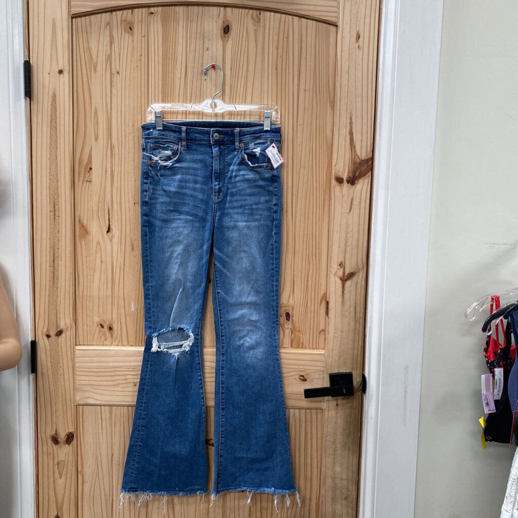 WOMENS AMERICAN EAGLE DENIM DIST. JEANS 6 REGULAR