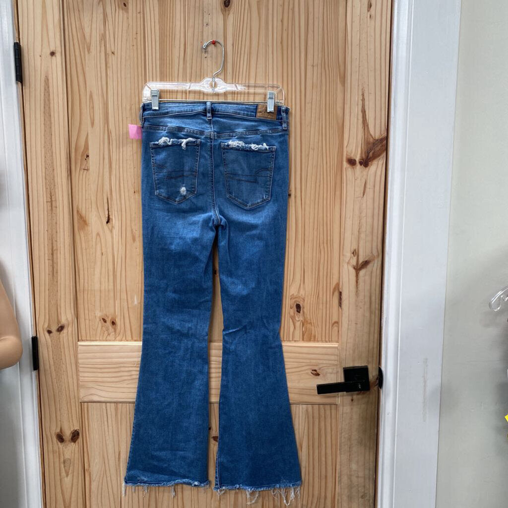 WOMENS AMERICAN EAGLE DENIM DIST. JEANS 6 REGULAR