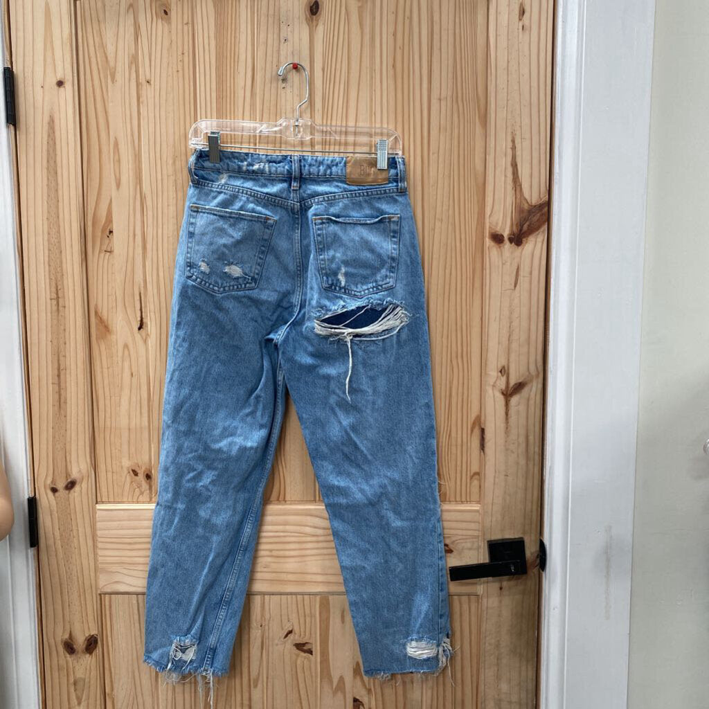 WOMENS BDG LT DENIM DIST. JEANS 27