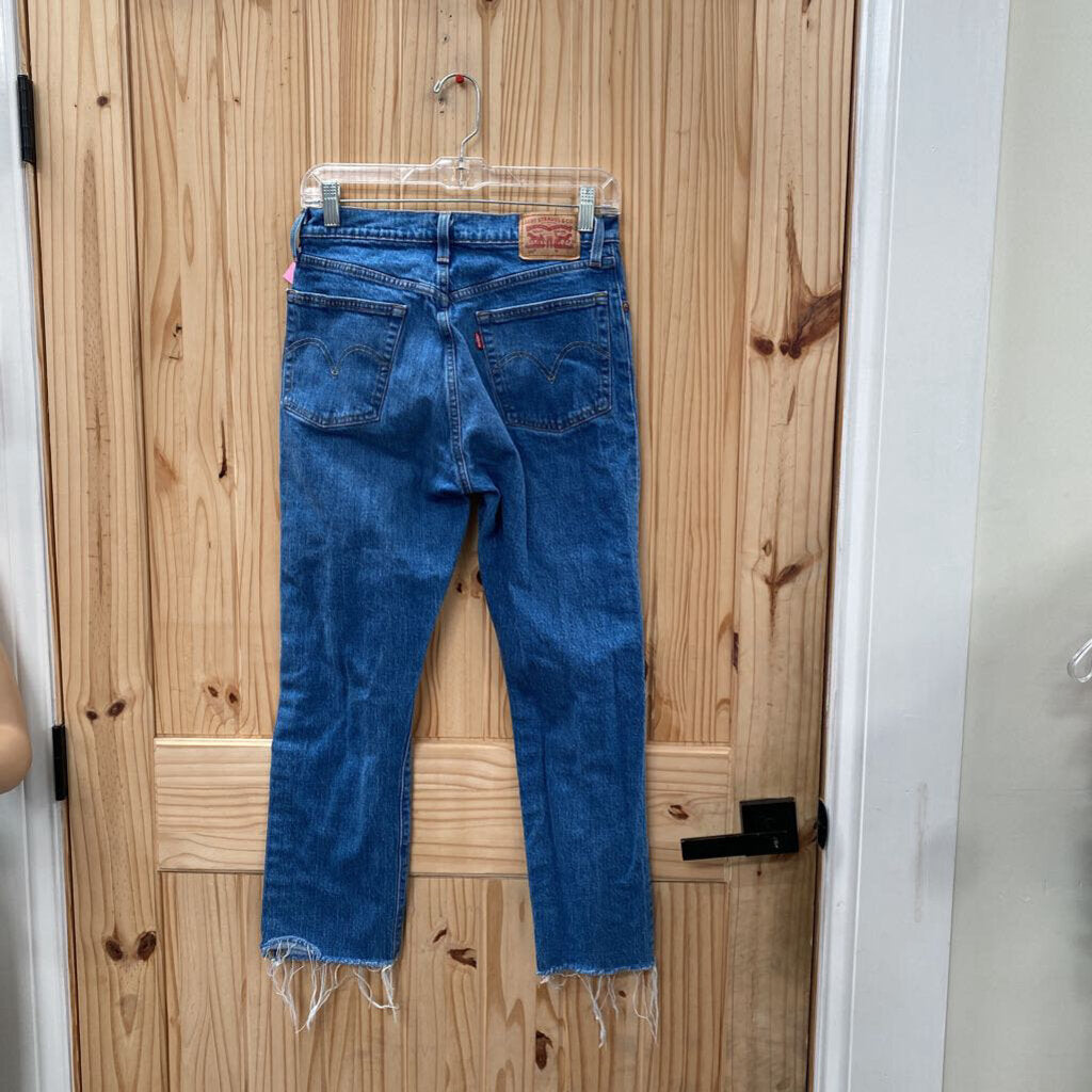 WOMENS LEVIS DENIM DIST. JEANS 27