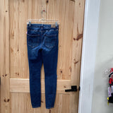 WOMENS AMERICAN EAGLE DK DENIM DIST. JEANS 4 REGULAR