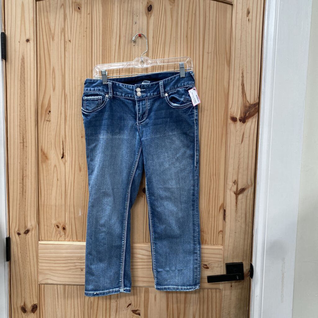 WOMENS MAURICES DENIM CAPRIS 5/6