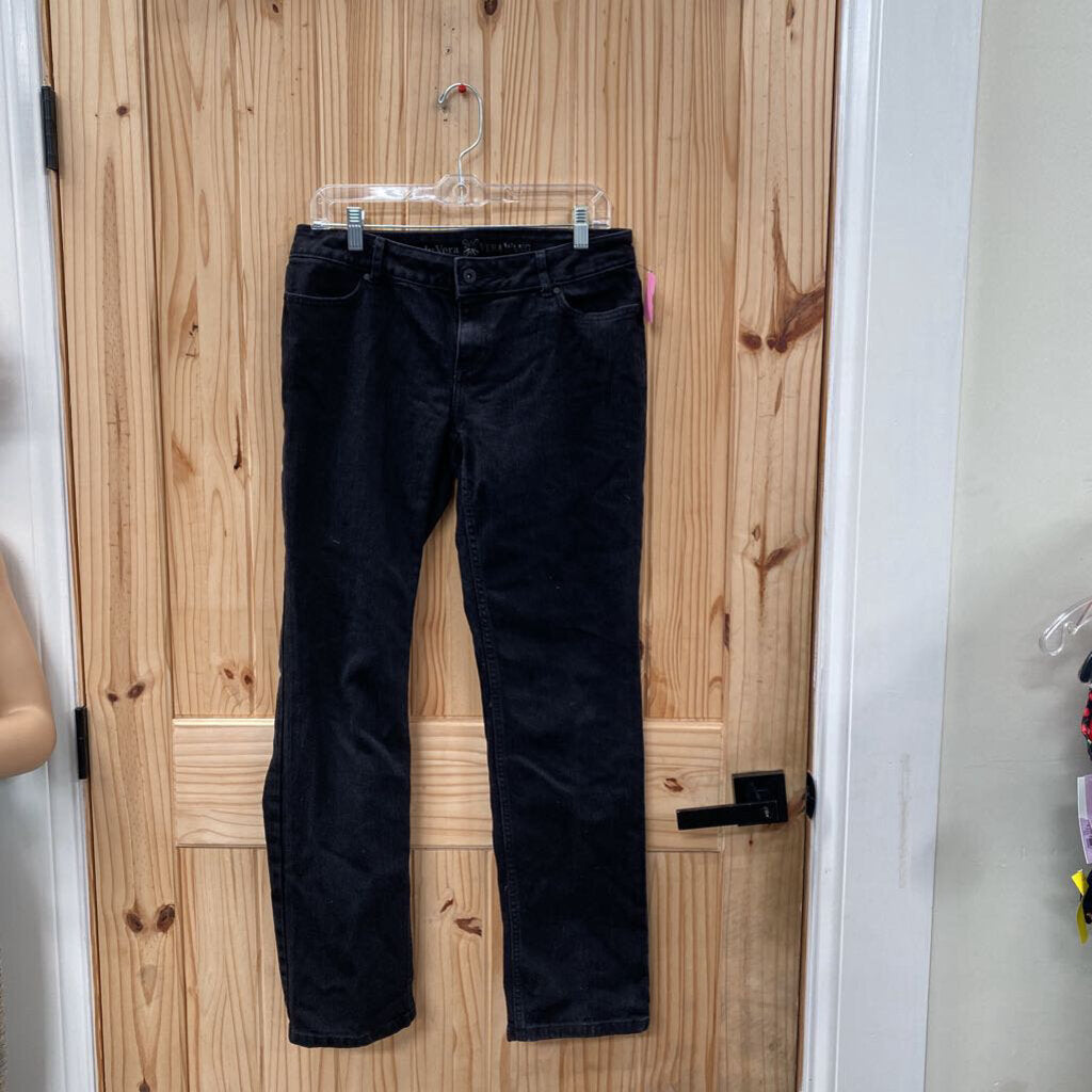 WOMENS SIMPLY VERA BLK DENIM JEANS 6