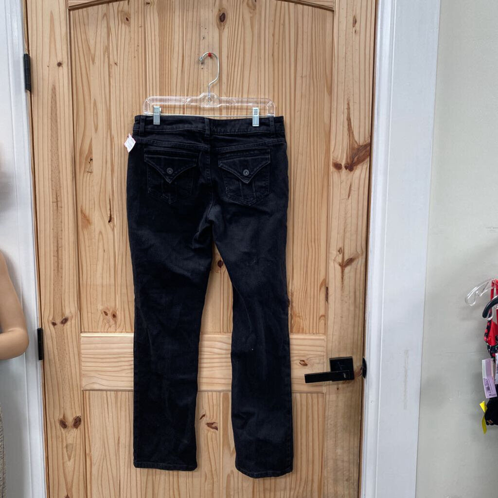 WOMENS SIMPLY VERA BLK DENIM JEANS 6