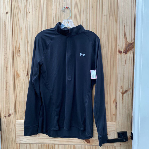 WOMENS UNDER ARMOUR LS BLK SHIRT XL
