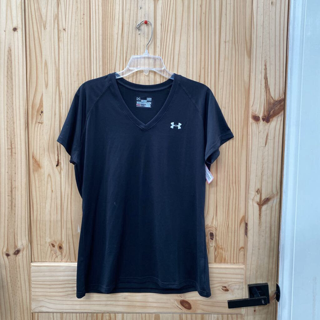 WOMENS UNDER ARMOUR SHIRT BLK L