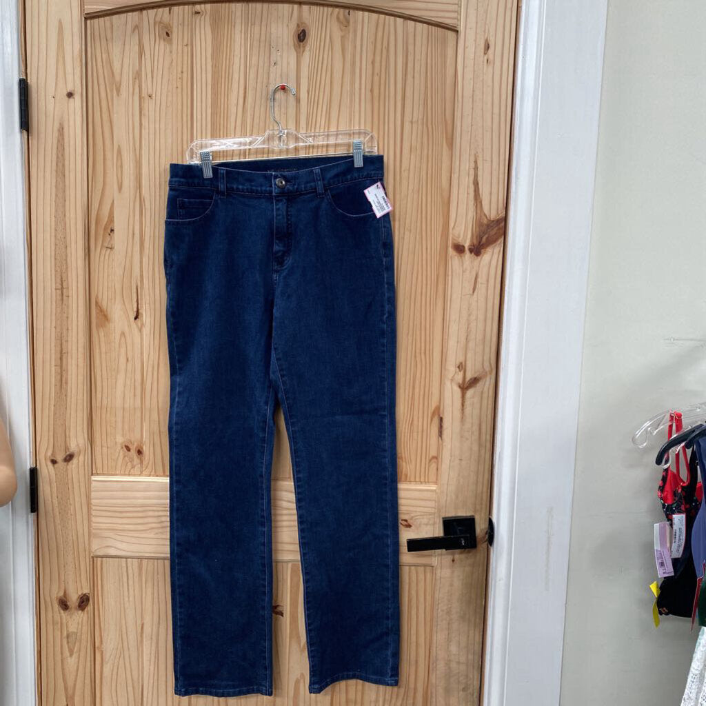 WOMENS SOFT SURROUNDING DK DENIM JEANS 12