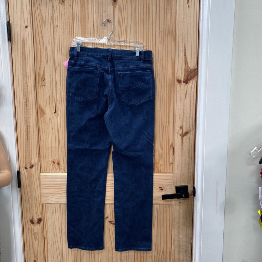 WOMENS SOFT SURROUNDING DK DENIM JEANS 12