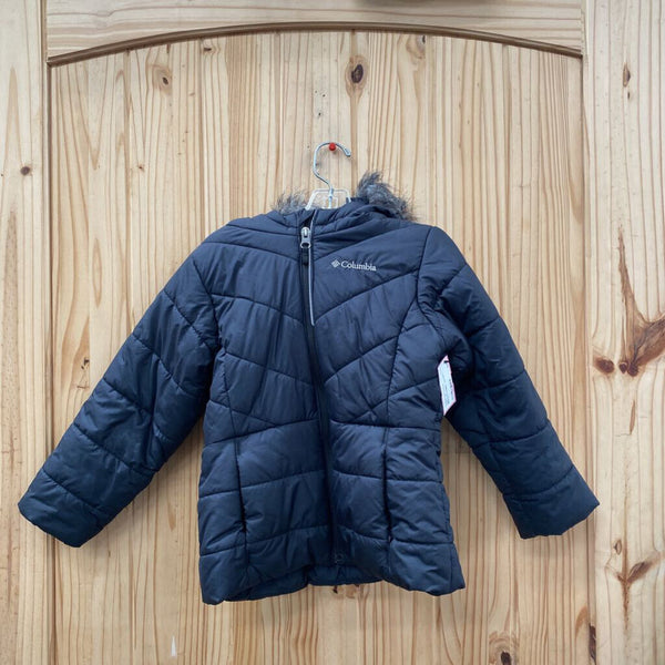 GIRLS COLUMBIA JACKET BLK 4T