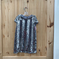 GIRLS GB GIRLS SILVER SEQUIN DRESS 5