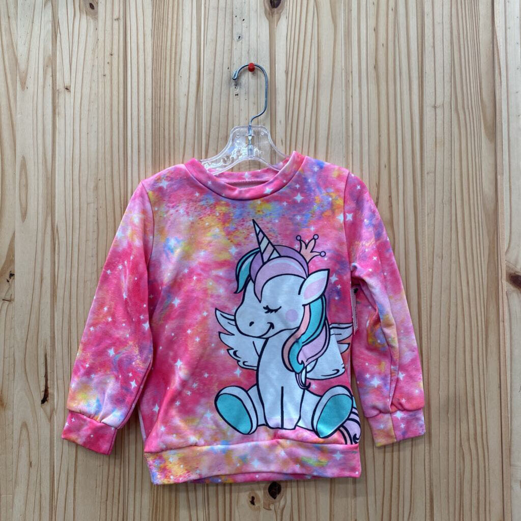 GIRLS MULTI COLOR SWEATSHIRT W/UNICORN 5