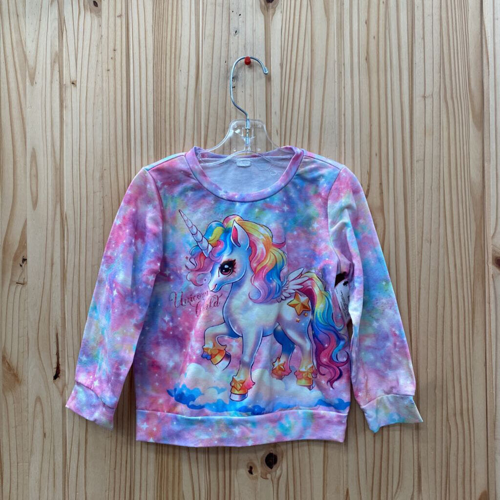 GIRLS UNICORN WORLD MULTI COLOR SWEATSHIRT W/UNICORN