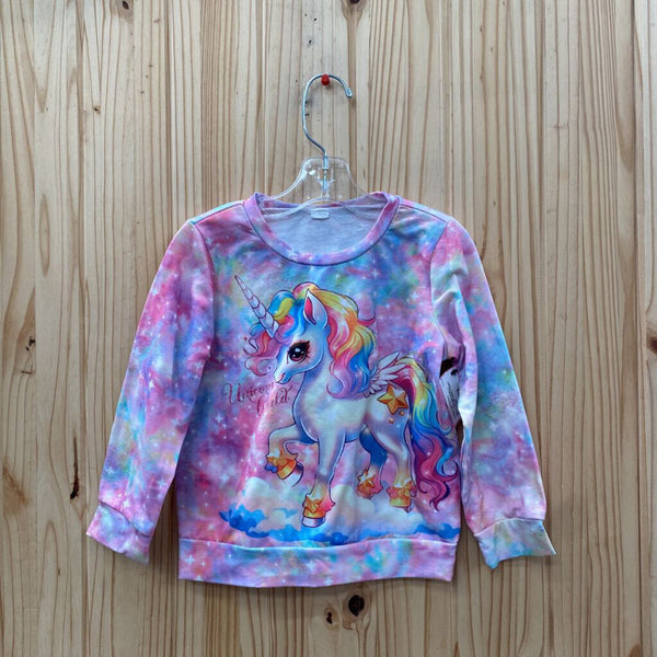 GIRLS UNICORN WORLD MULTI COLOR SWEATSHIRT W/UNICORN