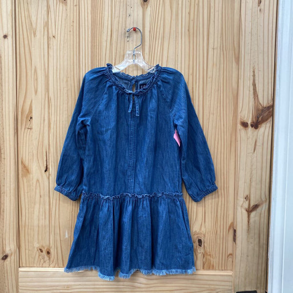 GIRLS GAP DENIM DRESS S 8