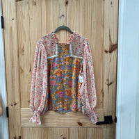 WOMENS JODIFL FLORAL CASUAL TOP M