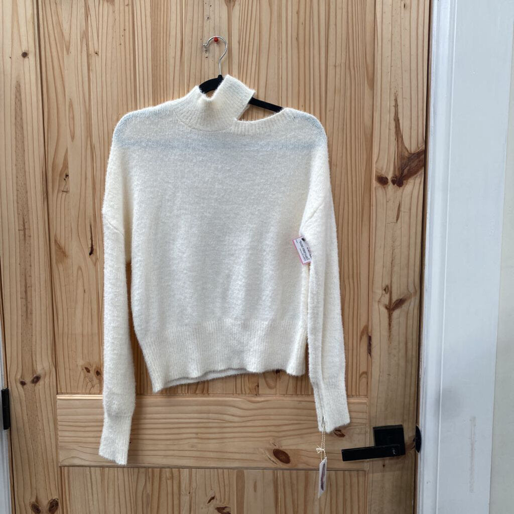 WOMENS JESSICA SIMPSON IVORY CASHMERE SWEATER M