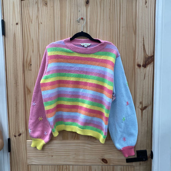 WOMENS DAVI & DANI MULTI COLOR SWEATER L