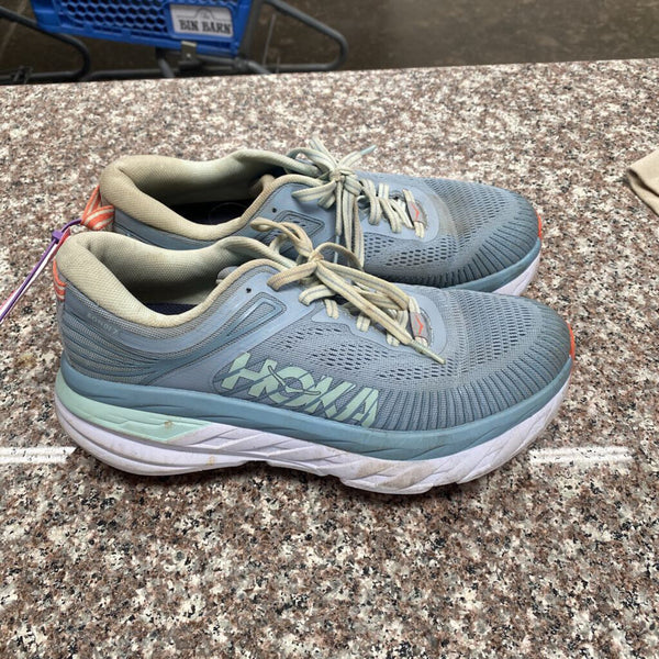 WOMENS HOKA LT BLUE SHOES 7.5