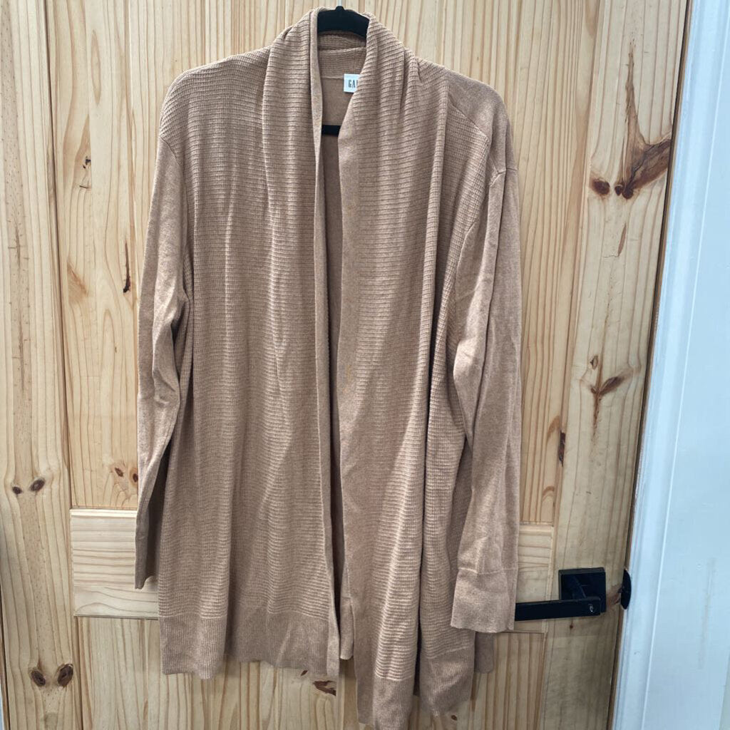 WOMENS GAP DK TAUPE CARDIGAN XXL
