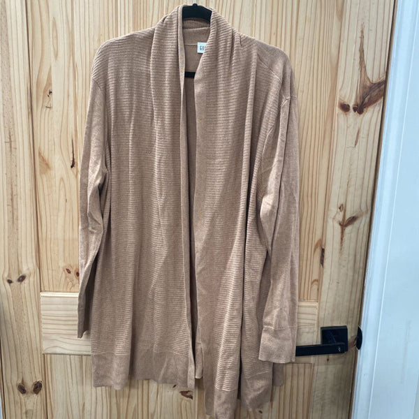 WOMENS GAP DK TAUPE CARDIGAN XXL
