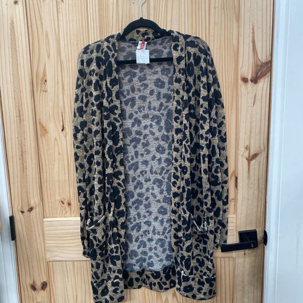 WOMENS BELLAMIE LEOPARD CARDIGAN XL NWT