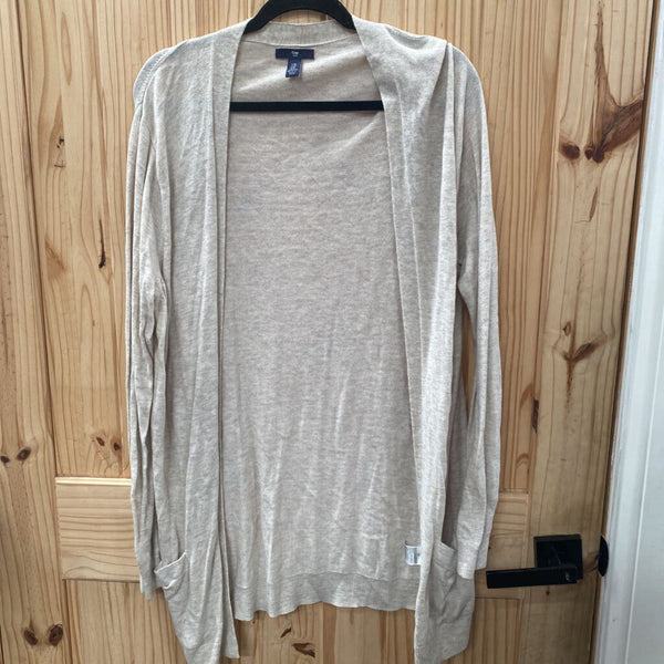 WOMENS GAP LT BEIGE CARDIGAN XL