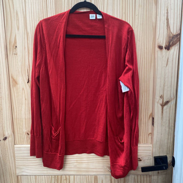 WOMENS GAP RED CARDIGAN XL