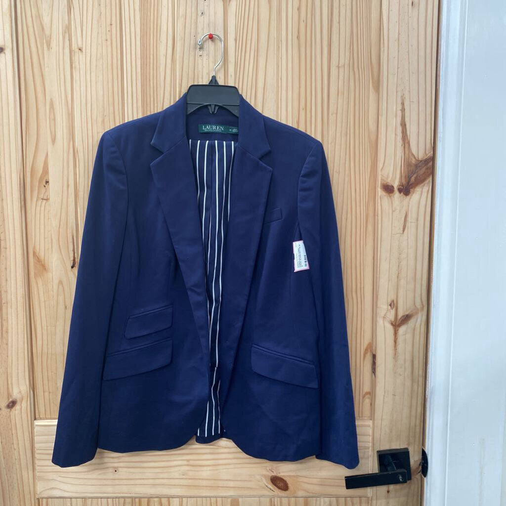 WOMENS RALPH LAUREN CASUAL BLAZER NAVY BLUE 10