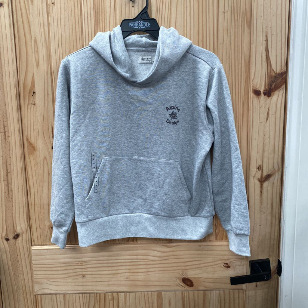 WOMENS ALPINE DESIGN GREY HOODIE M NWT