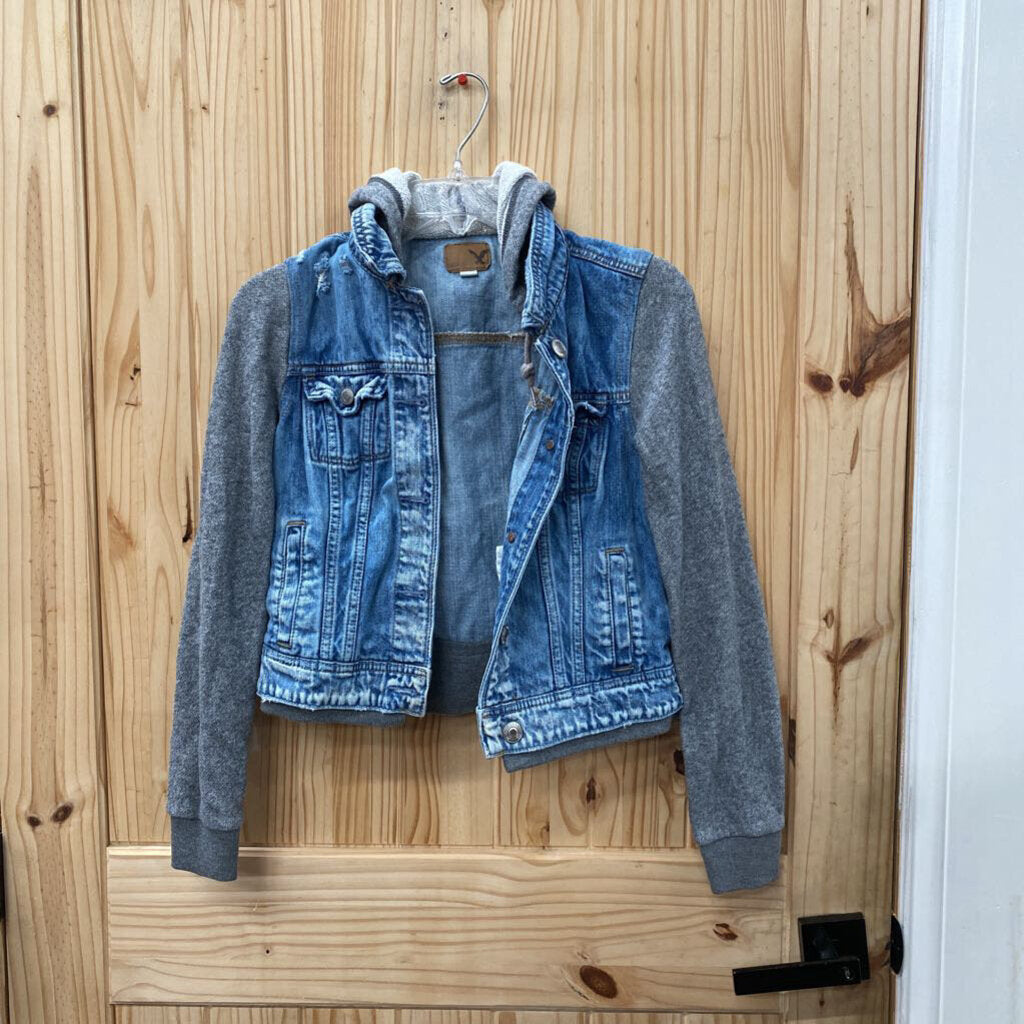 WOMENS AMERICAN EAGLE DENIM JEAN JACKET S