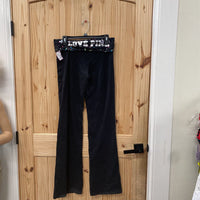 WOMENS VS PINK PANTS BLK/MULTI COLOR PAINT SPLATS L