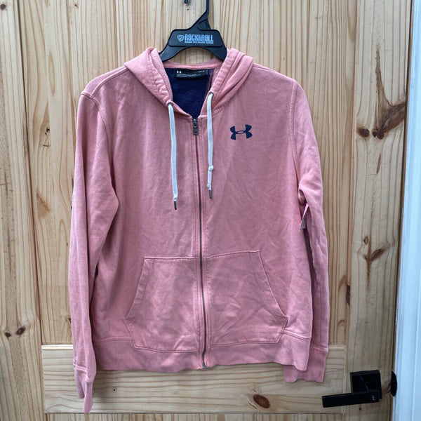 WOMENS UNDER ARMOUR JACKET MAUVE/NAVY BLUE L