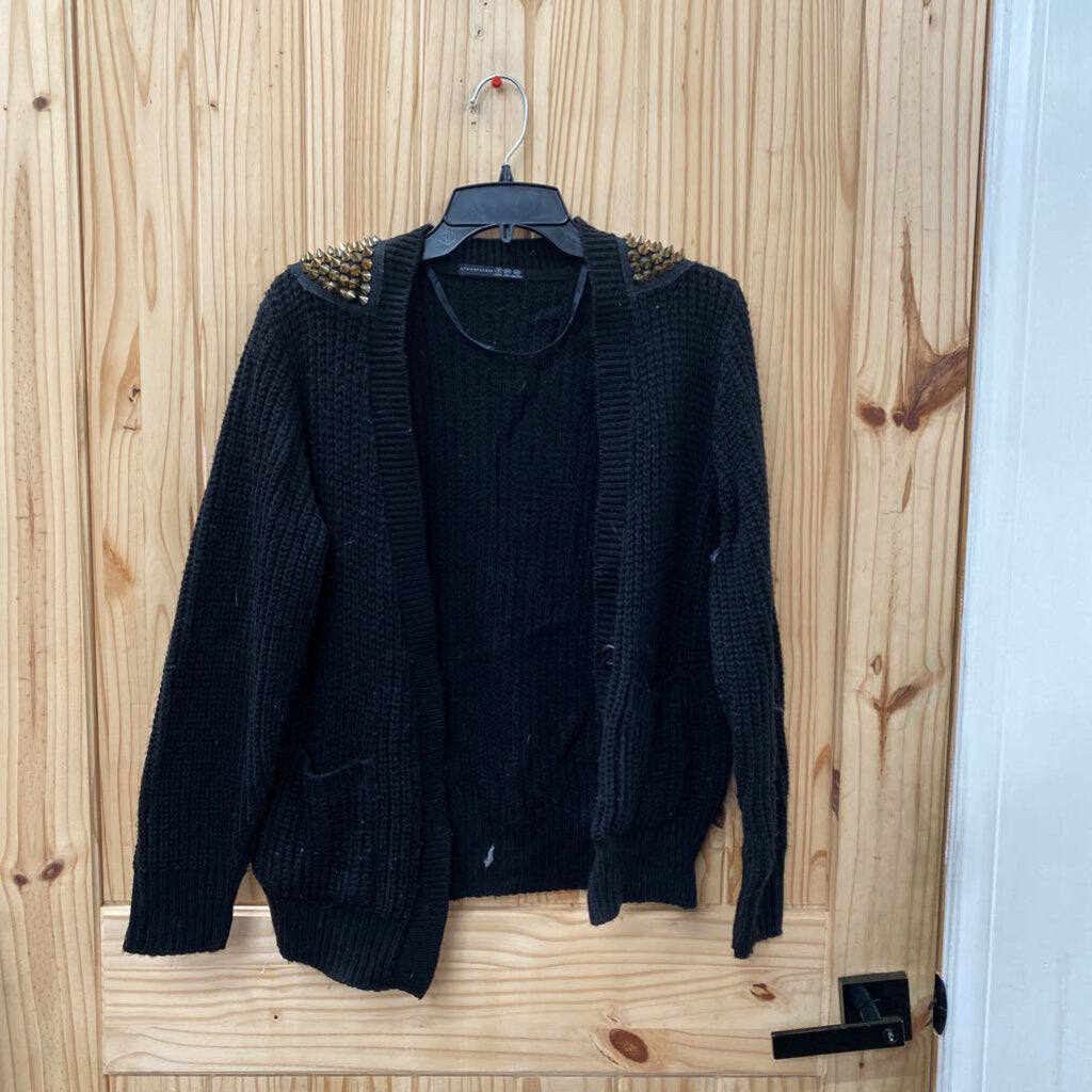 WOMENS ATMOSPHERE BLK SWEATER CARDIGAN 6