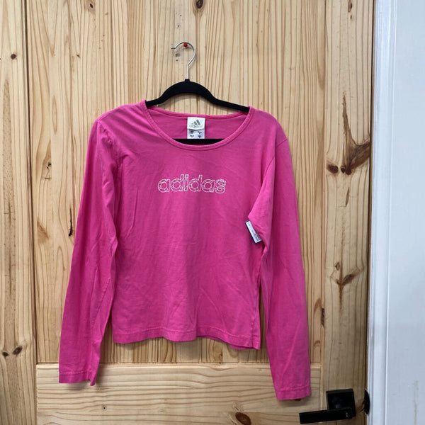 WOMENS ADIDAS LS PINK SHIRT L