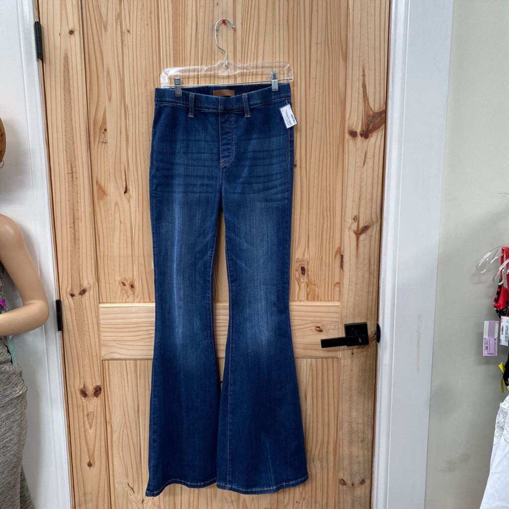 WOMENS JUDY BLUE DK DENIM BELL BOTTOM JEANS 7