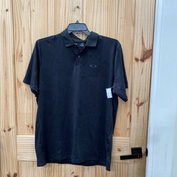 MENS OAKLEY BLK POLO SHIRT XL